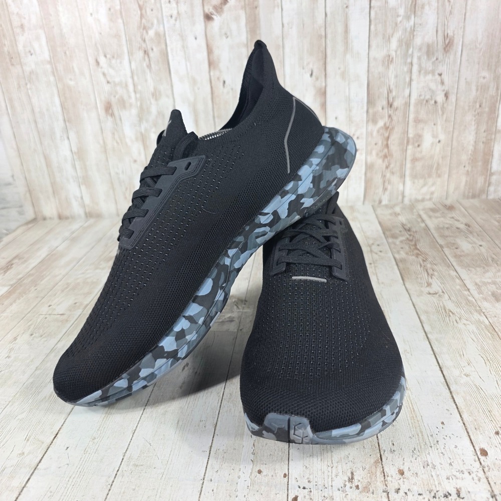 Mens Flux Black Athletic Running Shoes Camo Lightweight Size US 12.5 - Picture 5 of 8